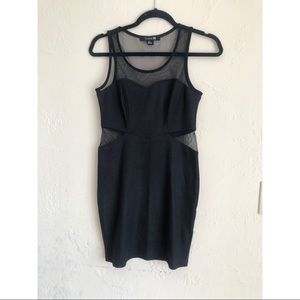 Mesh cutout dress